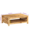 Coffee Table 80x55x30 cm Solid Wood Mango