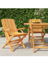 Folding Garden Chairs 2 pcs 61x67x90 cm Solid Wood Teak