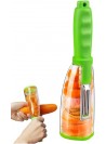 Peeler with Container, Vegetable Peeler for Kitchen - ( Green )