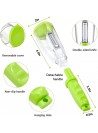 Peeler with Container, Vegetable Peeler for Kitchen - ( Green )