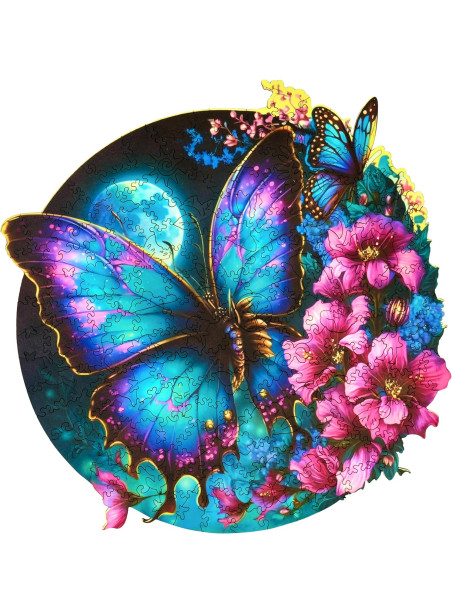 ESC WELT Wooden Butterfly Puzzle 200 Pieces - Captivating Mind Entertainment for Teens and Adults