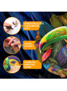 ESC WELT Toucan Wooden Puzzle 200 Pieces - Captivating Mind Entertainment for Teens and Adults