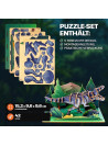 ESC WELT Tyrannosaurus Dinosaur 3D Puzzle - Wooden Animal Puzzle DIY - 3D Puzzle for Kids