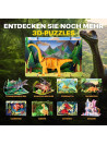 ESC WELT Brontosaurus - Brontosaurus 3D Puzzle - DIY Wooden Animal Puzzle - 3D Puzzle for Children