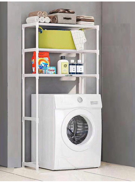 Washing Machine Laundry Rack Organizer 3 Layers Space Saver Bathroom Storage Shelf