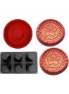 Silicone Molder - Jelly 2 Pack of Cookies Cake Molder, 1Cake Molder, and 1 6Cavity Molder