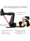 Fitness Butt Training Band Adjustable Waist Belt Pedal Exerciser Resistance Bands