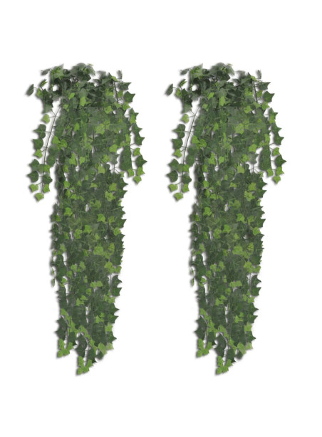 vidaXL 2 pcs Artificial Ivy Bush 90 cm Green