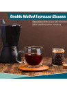 Royalford  2Pc Double Wall Mug Set 150Ml Rf10527 Double Wall Glass Coffee Mug