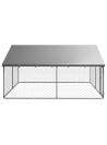 vidaXL Outdoor Dog Kennel with Roof 300x300x150 cm