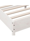 vidaXL Bed Frame with Headboard White 140x200 cm Solid Wood Pine