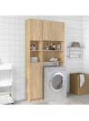 vidaXL Washing Machine Cabinet Set Sonoma Oak Engineered Wood