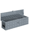 vidaXL Aluminium Box 80.5x22x22 cm Silver