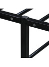 vidaXL Bed Frame Black Metal 90x200 cm