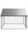 vidaXL Outdoor Dog Kennel with Roof 200x200x150 cm