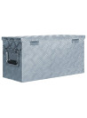 vidaXL Aluminium Box 61.5x26.5x30 cm Silver