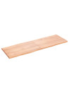 vidaXL Table Top Light Brown 180x60x(2-4)cm Treated Solid Wood Live Edge
