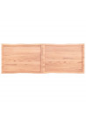 vidaXL Table Top Light Brown 180x60x(2-4)cm Treated Solid Wood Live Edge