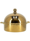Royalford Monarch Dome Hot Pot, Full Hammered, 3L Capacity - Gold