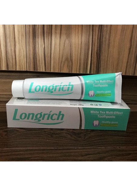 Longrich Toothpaste White Tea Multi-Effect, Fluoride Free