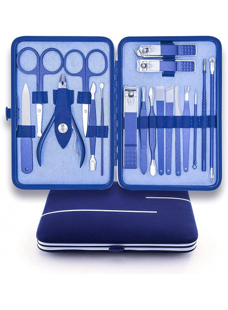 Manicure Set, Nail Clippers Pedicure Kit,18 Pieces Stainless Steel Manicure Kit