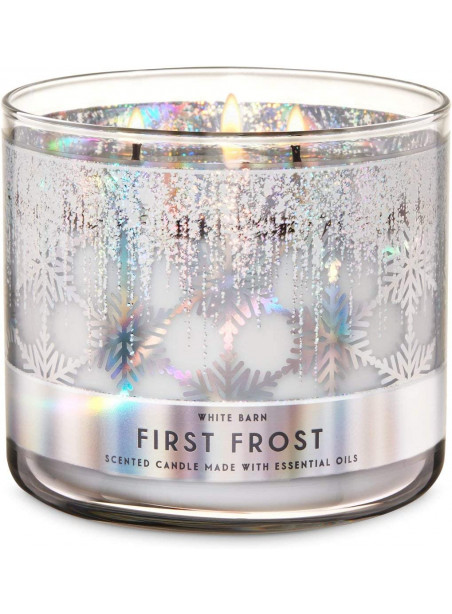 White Barn Bath and Body Works First Frost 3 Wick Candle 14.5 Ounce