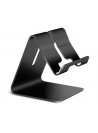 Universal Aluminium Phone Stand - Black (for Phones & Small Tablets)-Black