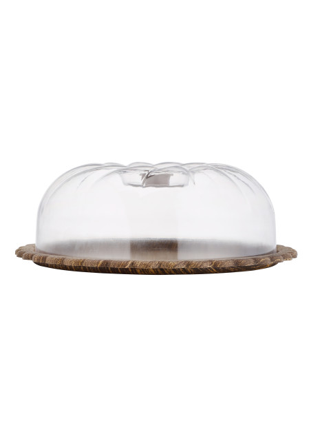 Cake Dome, Protective Glass Dome, DC2645 | Cake Stands with Dome Lid | Multifunctional Cake Dome Platter Snack Fruit Server Sala