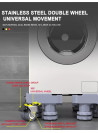 150KG Washing Machine Stand Adjustable Wheel Base Fridge Stand Refrigerator Movable Washer Holder Heavy Duty Leg Raiser